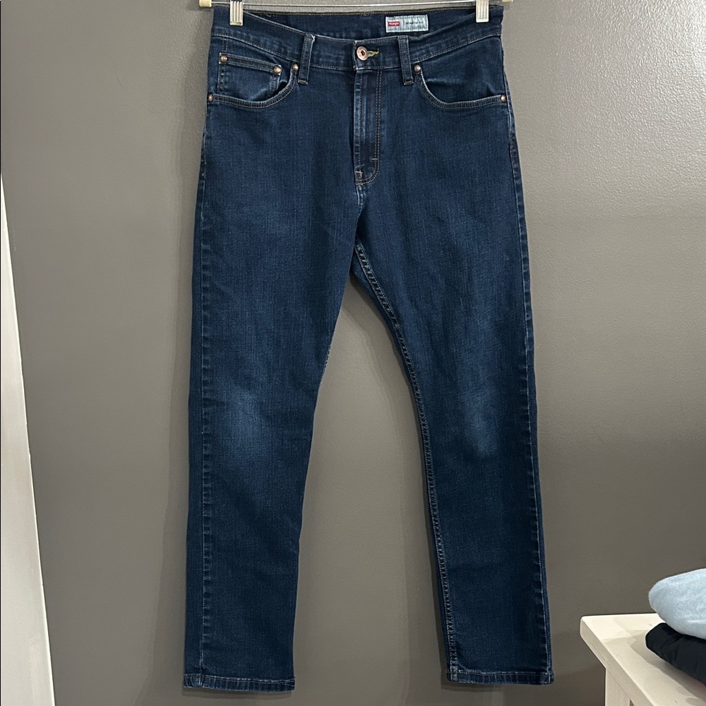 Wrangler Dark Blue Straight Leg Jeans
